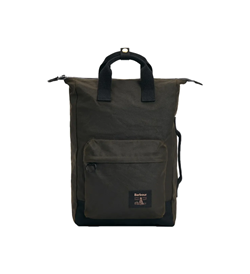 ZAINO FIELD IN TESSUTO CERATO OLIVE BLACK